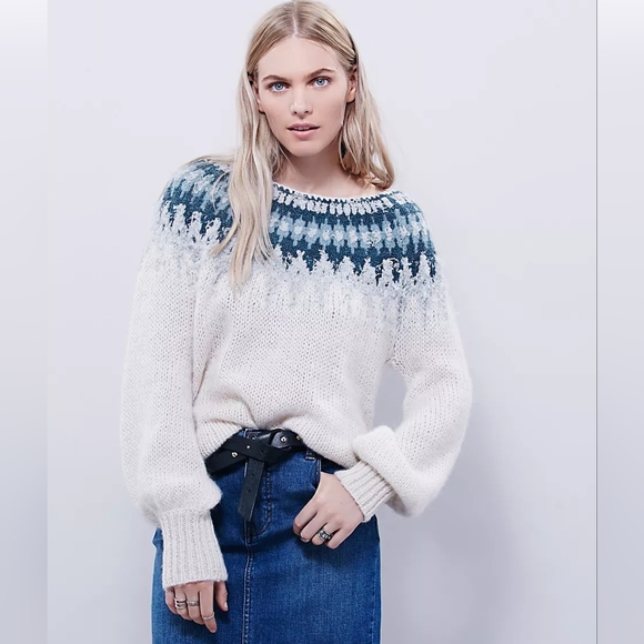 Free People Sweaters - Free People Fairisle pullover knit sweater